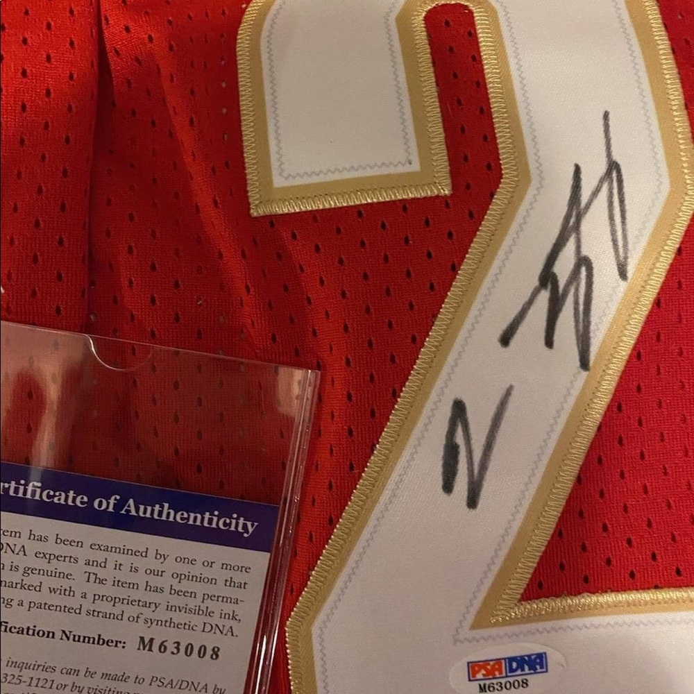 LeBron James authenticated jersey with signature